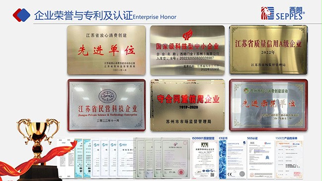 西朗門業榮譽專利