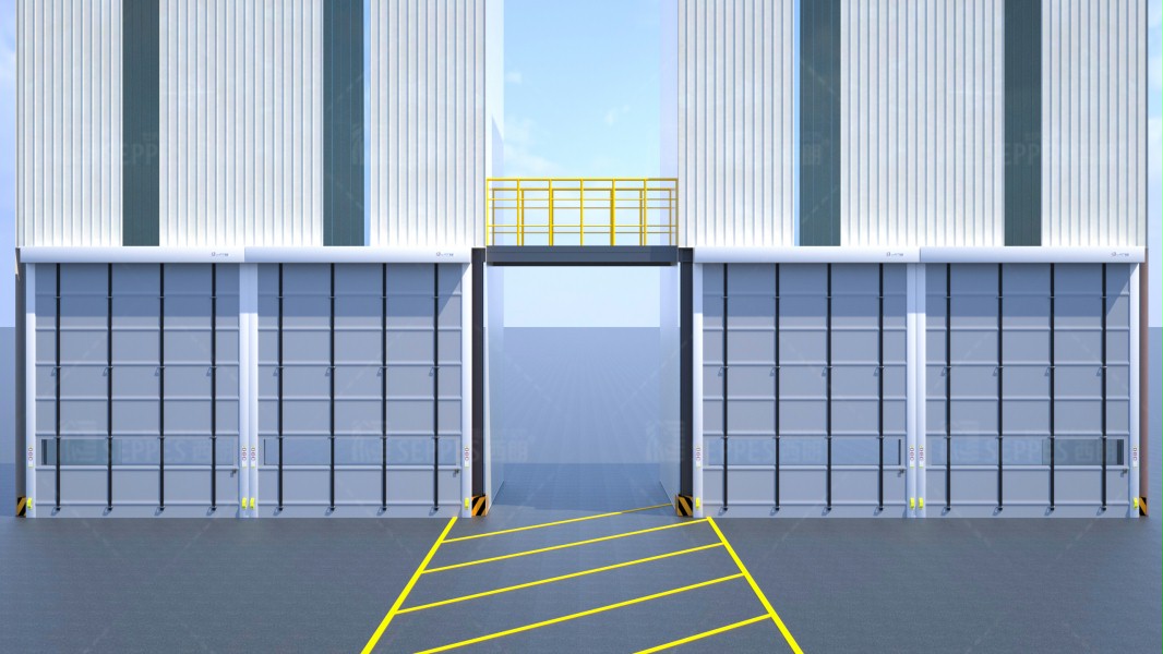 快速卷簾門廠家西朗門業3D效果圖
